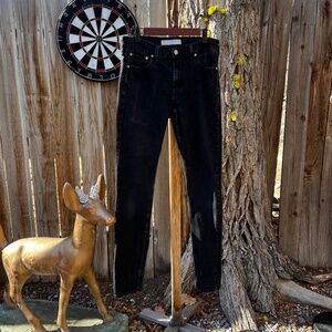 Levi Signature Slim Black Jeans 30L X 36L